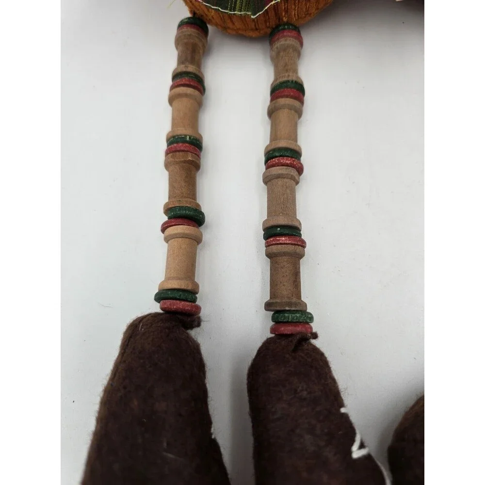 Scarecrow Couple Shelf Sitters Spool Bead Legs Welcome Sign‎ Autumn Decor 17